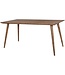 Wohnling eetkamertafel REPA 160 x 80 x 76 cm Sheesham rustiek massief hout | Design landhuis eettafel | Tafel voor eetkamer groot | 6 - 8 personen