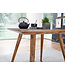 Wohnling eetkamertafel REPA 80 x 80 x 76 cm Sheesham rustiek massief hout | Design landhuis eettafel | Tafel voor eetkamer vierkant | 4 mensen