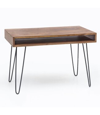 Wohnling Bureau bruin sheeshamhout 110 cm - WL1.995