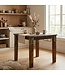 Wohnling eettafel DELHI 80 x 80 x 76 cm Mango shabby chic massief hout | Ontwerp uw villa te dineren boot hout | Tafel om te dineren rechthoekige | Keukentafel 4 personen