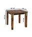 Wohnling eettafel DELHI 80 x 80 x 76 cm Mango shabby chic massief hout | Ontwerp uw villa te dineren boot hout | Tafel om te dineren rechthoekige | Keukentafel 4 personen