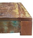 Wohnling salontafel DELHI 60 x 60 cm recycling Vintage massief houten salontafel | Ontwerp bijzettafel Country House salontafel | Tafel voor Living Room Shabby Chic in mangoboom