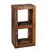 Wohnling Stellingen Delhi 45 x 35 x 90 cm boekenkast Mango massief houten | Ontwerp plank 2 planken Shabby gerecycled boot hout |
