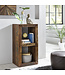 Wohnling Stellingen Delhi 45 x 35 x 90 cm boekenkast Mango massief houten | Ontwerp plank 2 planken Shabby gerecycled boot hout |