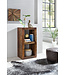 Wohnling Stellingen Delhi 45 x 35 x 90 cm boekenkast Mango massief houten | Ontwerp plank 2 planken Shabby gerecycled boot hout |