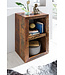 Wohnling Stellingen Delhi 45 x 35 x 90 cm boekenkast Mango massief houten | Ontwerp plank 2 planken Shabby gerecycled boot hout |