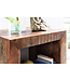 Wohnling Stellingen Delhi 45 x 35 x 90 cm boekenkast Mango massief houten | Ontwerp plank 2 planken Shabby gerecycled boot hout |