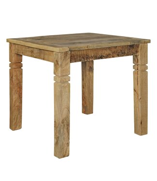 Wohnling Eettafel RUSTICA mangohout 80 cm - WL5.077