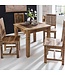 Wohnling eettafel RUSTICA 80 x 80 x 76 cm mango hardhout Plein | Rustic Kitchen Table | Ontwerp houten eettafel | Eettafel voor 4 personen echt hout