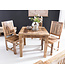 Wohnling eettafel RUSTICA 80 x 80 x 76 cm mango hardhout Plein | Rustic Kitchen Table | Ontwerp houten eettafel | Eettafel voor 4 personen echt hout