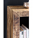 Wohnling Stellingen RUSTICA massief Mango 90 x 45 x 35 cm 2 legborden | Ontwerpen van houten plank Nature | Bijzettafel landelijke stijl | Kleine boekenkast massief hout