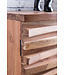 Wohnling dressoir KADA 160 x 75 x 43 cm massief hout Acacia Natuurlijk Wane sideboard | Land stijl commode en deuren | Hal kast staande kast