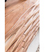 Wohnling dressoir KADA 160 x 75 x 43 cm massief hout Acacia Natuurlijk Wane sideboard | Land stijl commode en deuren | Hal kast staande kast