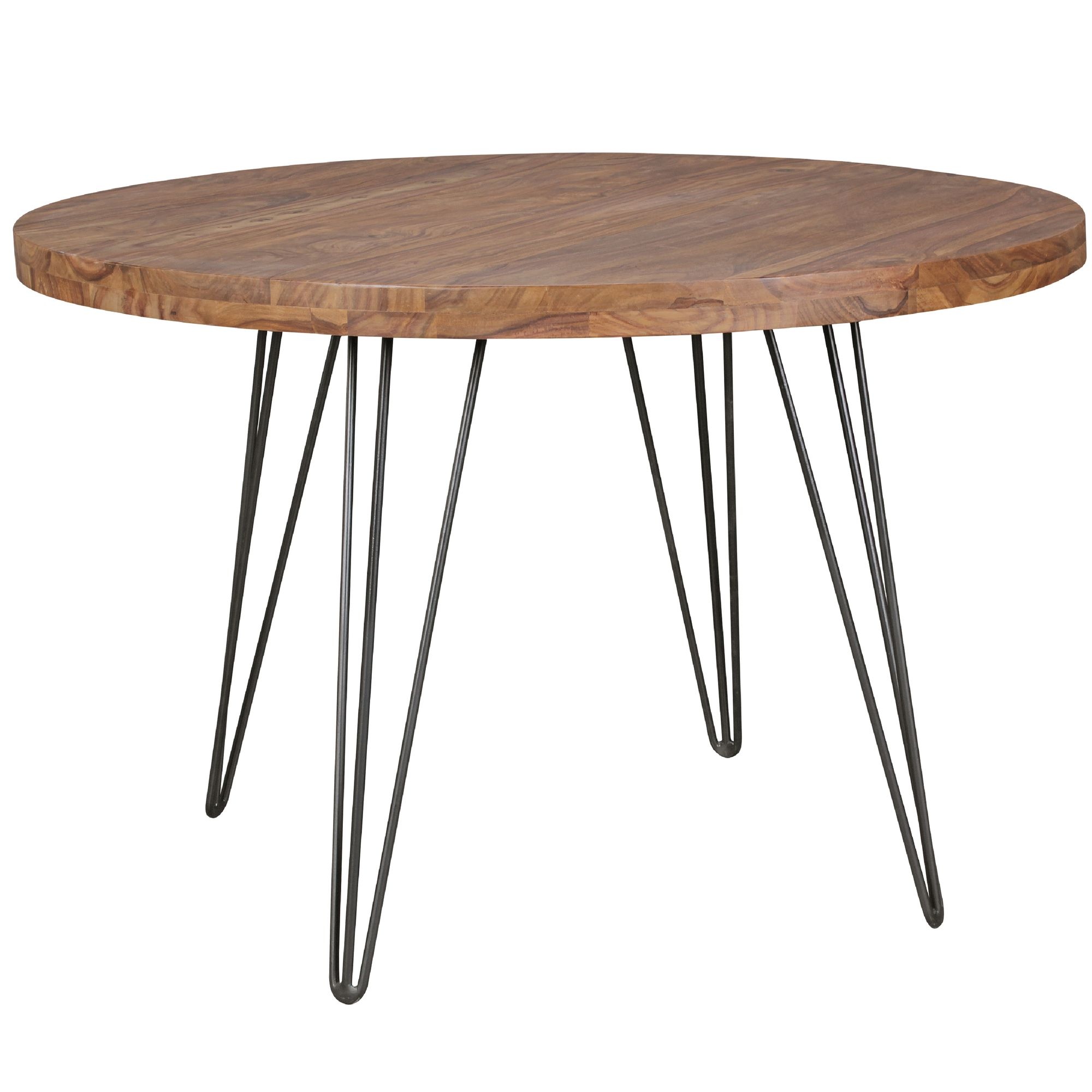 Eettafel sheeshamhout rond 120 cm