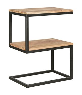 Wohnling Bijzettafel AKOLA acaciahout 45x60x30 cm
