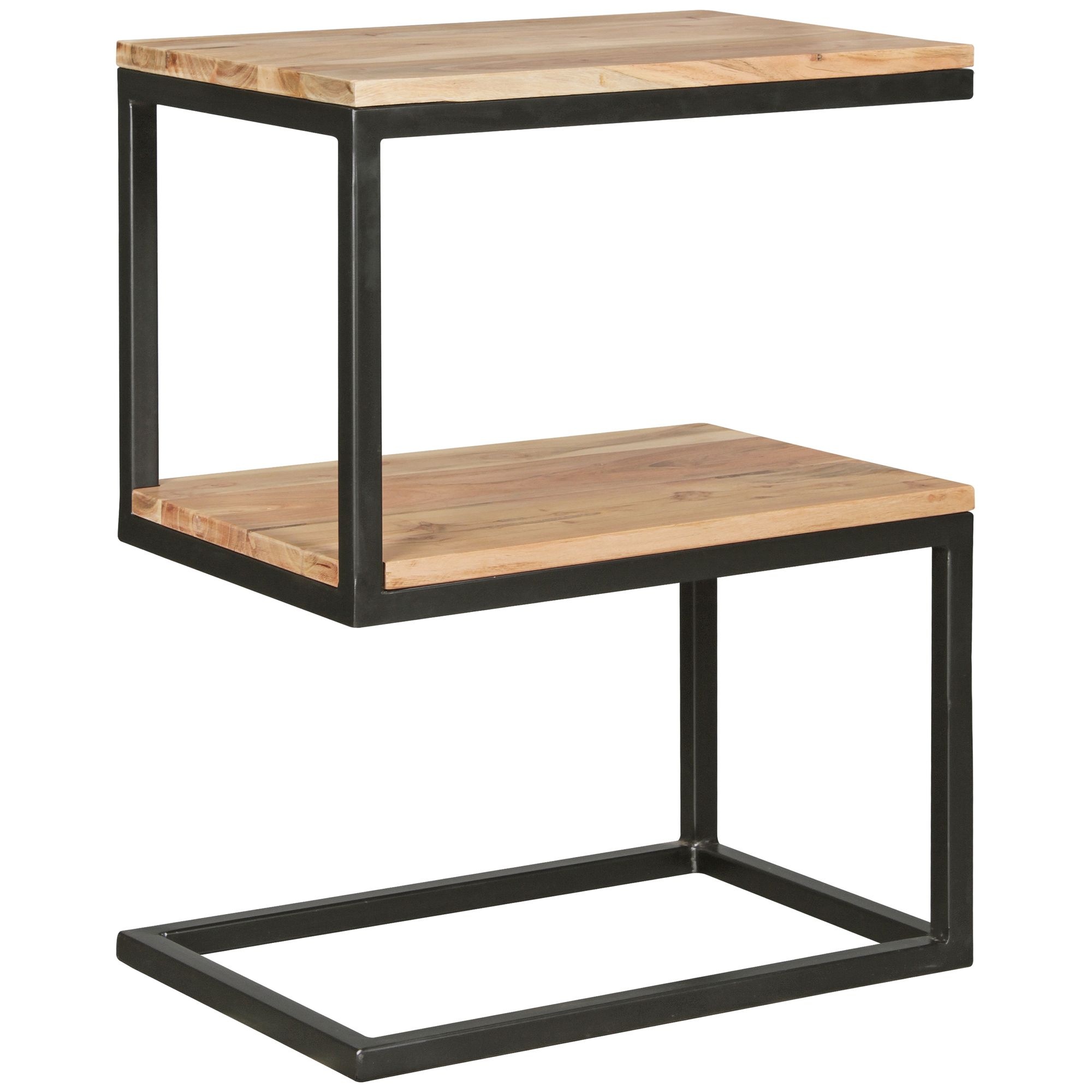 Bijzettafel AKOLA acaciahout 45x60x30 cm