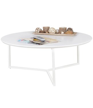 Wohnling Salontafel wit rond 80 cm - WL5.240