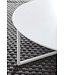 Wohnling ontwerp salontafel MDF hout wit mat metalen frame ø 80 cm | Salontafel gelakte salontafel modern | Salontafel ronde tafel Lounge