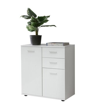 Wohnling Ladekast SVENJA wit 71x78x36 cm - WL5.287