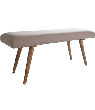 Wohnling Bank SALIM stof bruin 117 cm