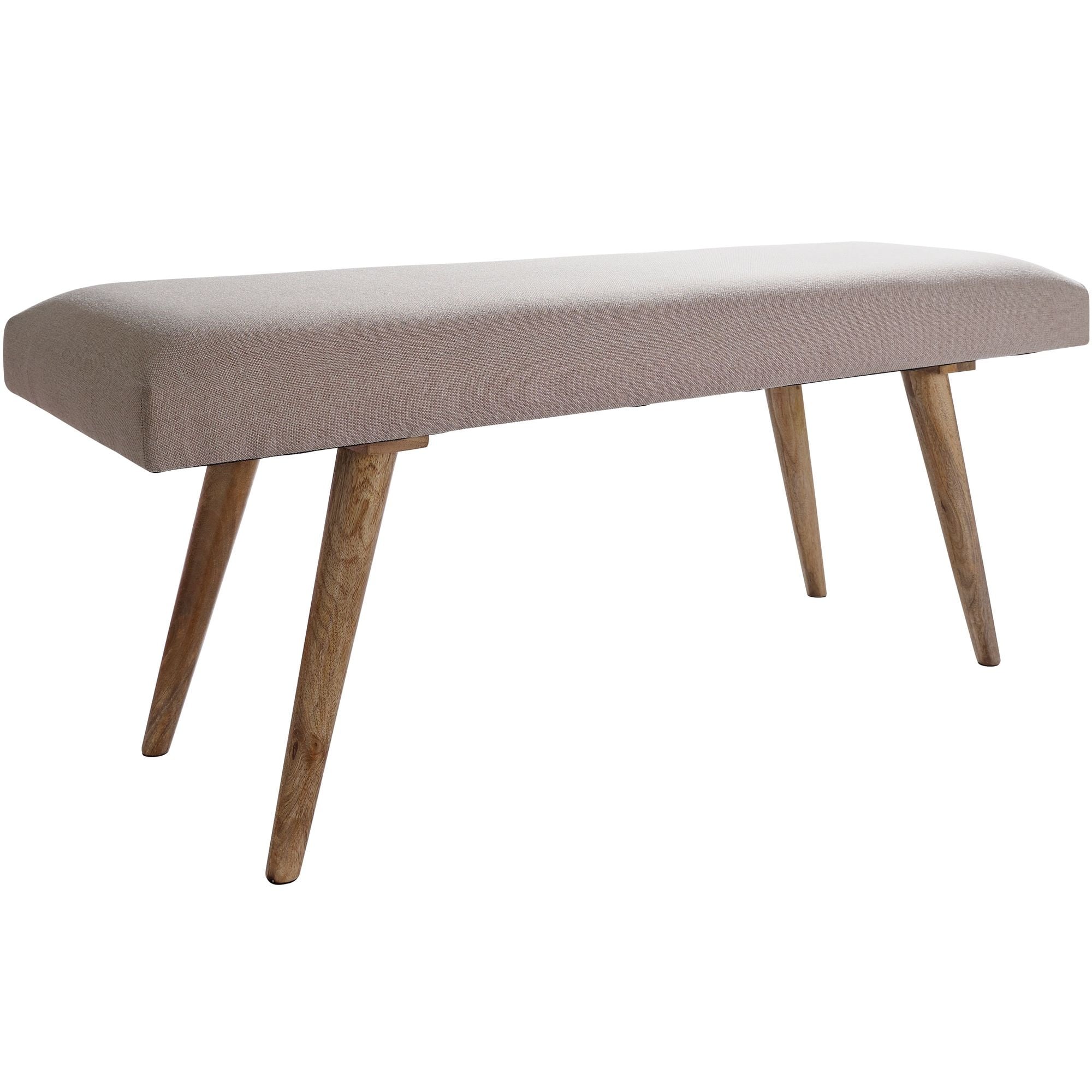 Bank SALIM stof bruin 117 cm