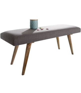 Wohnling Bank SALIM stof bruin 117 cm Bruin
