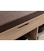 Wohnling WL5.344 met zitting Kledingkast Bank hout 104x51x32 cm Sonoma | Houten bank klein gestoffeerd | Bank smalle gang met bergruimte | Borst bank meubilair op de borstkas hal