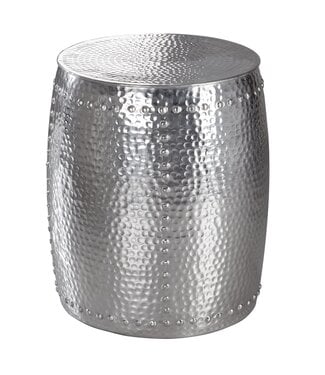 Wohnling Bijzettafel PEDRO aluminium zilver 49 cm hoog