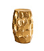 Wohnling tafel JADA 30x47x30cm aluminium gouden tafel oosterse rond | Kleine Hammerschlag Abstellisch | Designtafel design metaal modern | Smalle kleine tafel