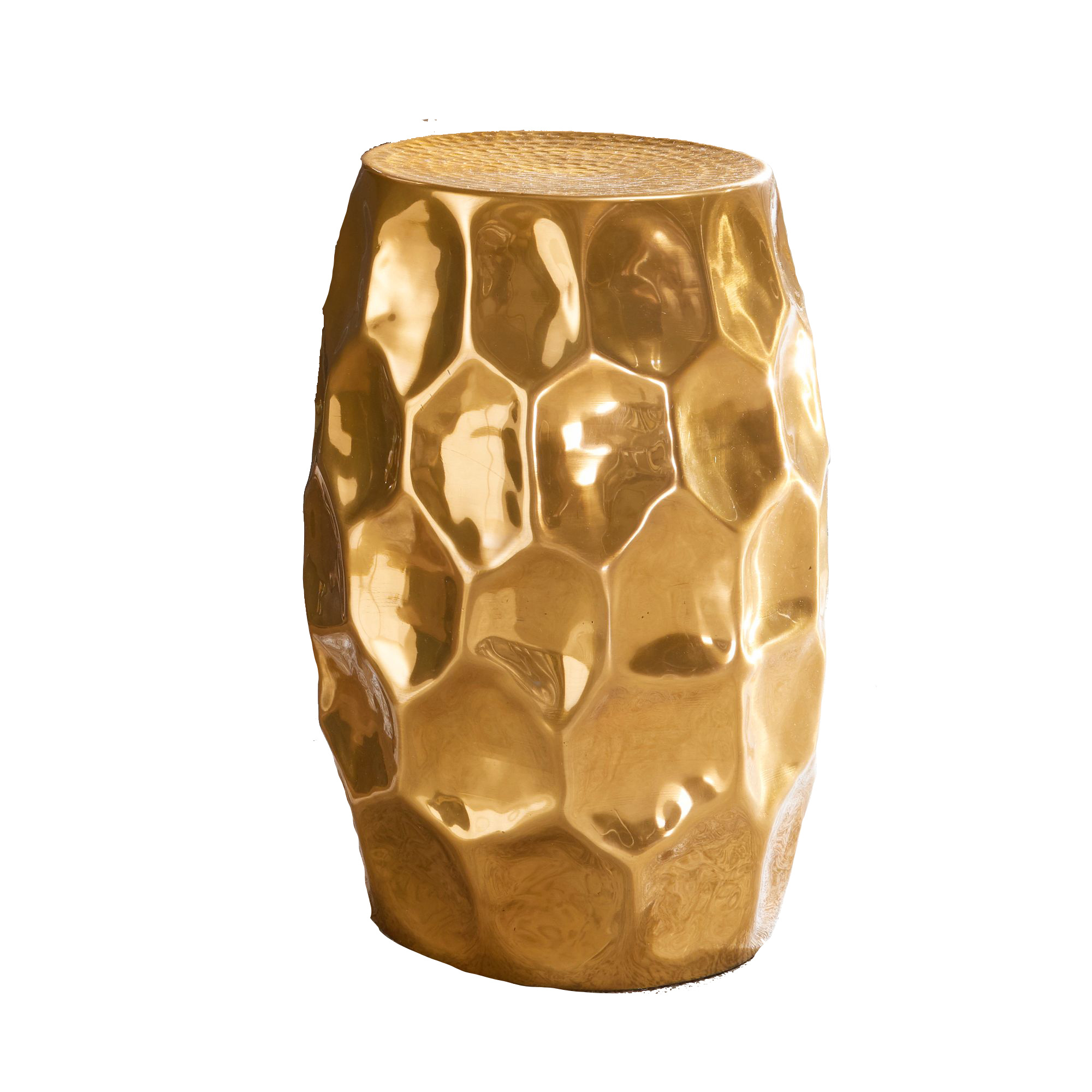 Bijzettafel JADA aluminium goud 47 cm hoog