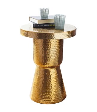 Wohnling Bijzettafel DELYLA aluminium goud 59 cm hoog