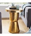 Wohnling Design bijzettafel DELYLA 43x59x43 cm aluminium goud | Decoratie tafel oosterse rond | Designtafel design metaal modern | Kleine tafel | Kleine Hammerschlag Abstelltisch