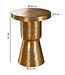 Wohnling Design bijzettafel DELYLA 43x59x43 cm aluminium goud | Decoratie tafel oosterse rond | Designtafel design metaal modern | Kleine tafel | Kleine Hammerschlag Abstelltisch
