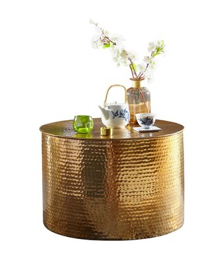 Wohnling Salontafel RAHI aluminium goud 61 cm breed