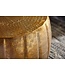 Wohnling salontafel JAMAL 60x36x60 cm aluminium gouden bijzettafel oosterse rond | Plat koffietafmetaal | Design salontafel modern | Loungetafel kleine tafel