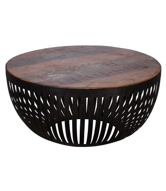 Wohnling Salontafel NISHA hout en metaal 70 cm breed