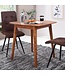 Wohnling eettafel WL5.571 Sheesham 80x78x80 cm massief houten tafel | Design keukentafel hout | Massieve houten tafel Rustiek | Eettafel Massief echt hout Modern