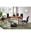 Wohnling eettafel WL5.572 hout 120x77x60 cm Sheesham massief houten tafel | Design keukentafel hout | Massieve houten tafel rustiek Eettafel Massief echthout Modern | Grote eettafel