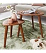 Wohnling Design nesttafel WL5.574 Sheesham massief houten bijzettafel set van 2 kleine | Koffietafel Set 2 houten tafels | Massief houten salontafel | Smalle salontafel van palissander