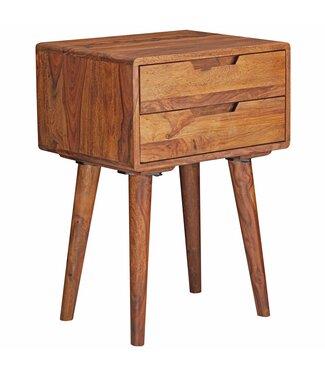 Wohnling Nachtkastje sheeshamhout bruin 47 cm - WL5.578