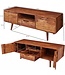 Wohnling HiFi lowboard AMANA Sheesham massief houten landelijke TV-dressoir 135x51x45cm | TV-kast Onderkast met lade en 2 deuren | Opbergvak voor tv-tafel | TV-meubel voor tv