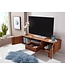 Wohnling HiFi lowboard AMANA Sheesham massief houten landelijke TV-dressoir 135x51x45cm | TV-kast Onderkast met lade en 2 deuren | Opbergvak voor tv-tafel | TV-meubel voor tv