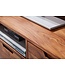 Wohnling HiFi lowboard AMANA Sheesham massief houten landelijke TV-dressoir 135x51x45cm | TV-kast Onderkast met lade en 2 deuren | Opbergvak voor tv-tafel | TV-meubel voor tv