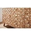 Wohnling Dressoir REWA 140x78,5x40 cm Dressoir Massief Hout Acacia Cabinet Bruin | Landelijke kist met 3 laden en 2 deuren | Hal kabinet echt hout | Lade ladekast effen | hal dresser