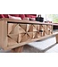 Wohnling salontafel REWA 95x35x50 cm Acacia massief houten salontafel | Ontwerp salontafel met lade | Stubentisch Landhaus Braun | Ontwerper Houten Tafel Koffietafel Massief | Tafel Woonkamer Modern