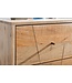 Wohnling nachtkastje SIKAR 40x56x40cm Massief houten nachtkastje in mango hoog | De nachtkastje boxspring bed Nachtkastje met laden | Nachtkastje nachtkastje hout | Bijzettafel vast