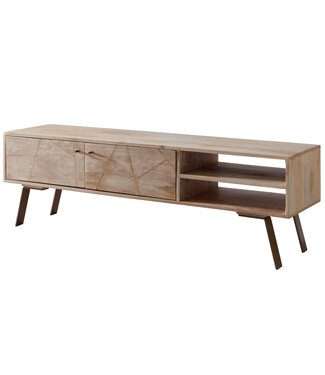 Wohnling Tv-meubel SIKAR mangohout 145x47 cm - WL5.607