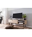 Wohnling HiFi Lowboard SIKAR Massief Houten Country TV Dressoir Mango 145x47x35cm | TV-meubel Onderkast met 2 deuren | Opbergvak voor tv-tafel | TV-meubel voor tv | Tv-bord woonkamer