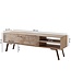 Wohnling HiFi Lowboard SIKAR Massief Houten Country TV Dressoir Mango 145x47x35cm | TV-meubel Onderkast met 2 deuren | Opbergvak voor tv-tafel | TV-meubel voor tv | Tv-bord woonkamer