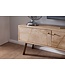 Wohnling HiFi Lowboard SIKAR Massief Houten Country TV Dressoir Mango 145x47x35cm | TV-meubel Onderkast met 2 deuren | Opbergvak voor tv-tafel | TV-meubel voor tv | Tv-bord woonkamer